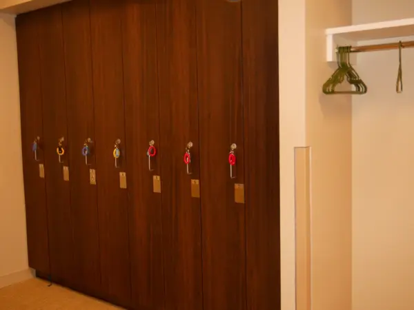 locker room side view
